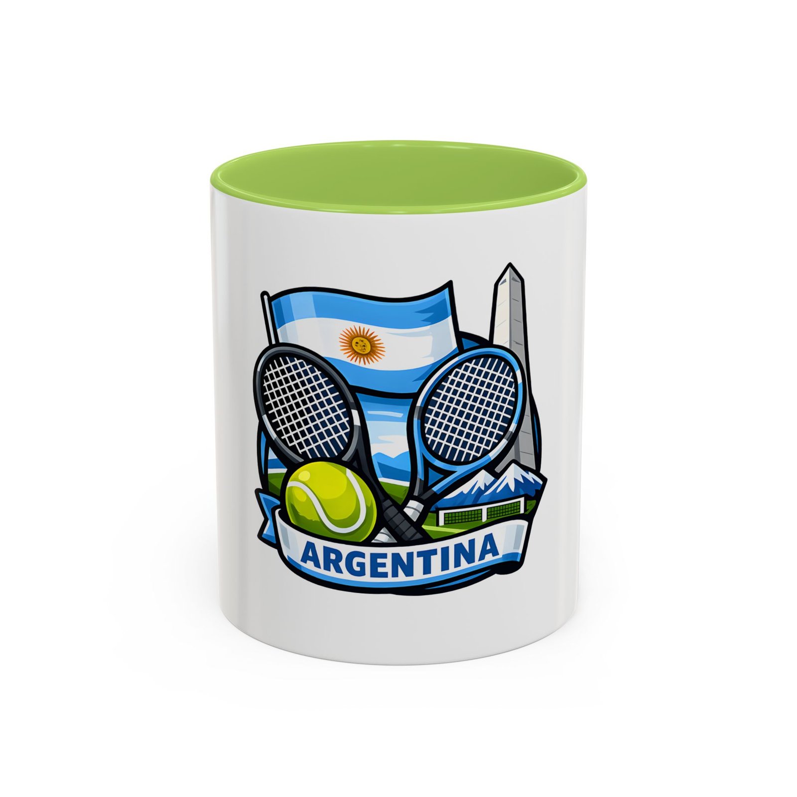 Argentina Tennis Coffee Mug – Argentinian Flag & Rackets Accent Mug (11/15oz) - Image 57