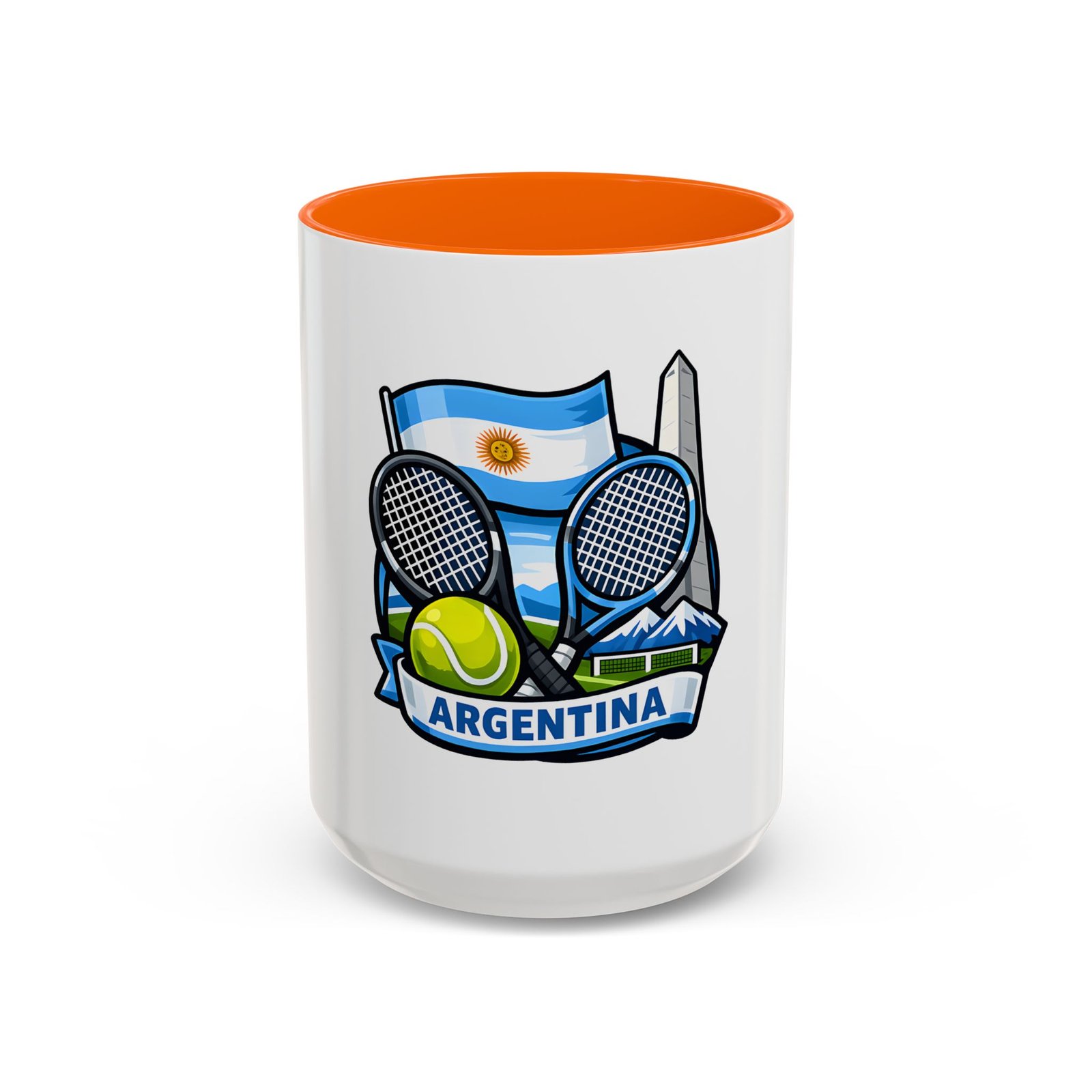 Argentina Tennis Coffee Mug – Argentinian Flag & Rackets Accent Mug (11/15oz) - Image 49
