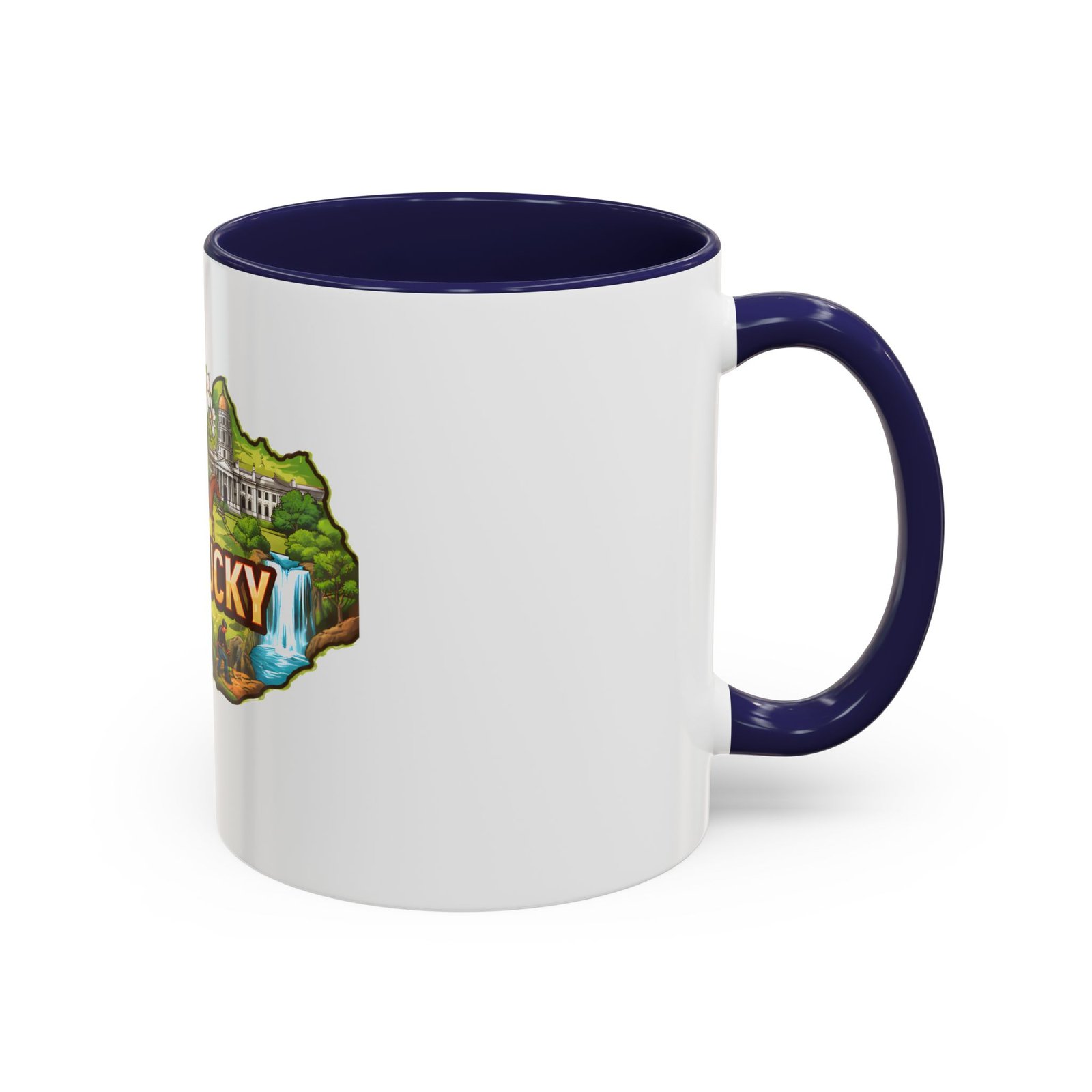 Kentucky State Map Accent Coffee Mug — Scenic Landmark Travel Souvenir (11/15oz) - Image 6