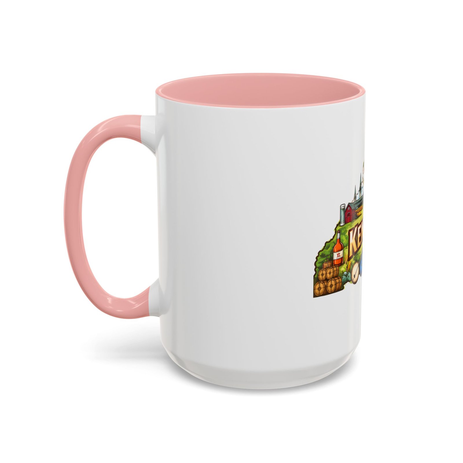 Kentucky State Map Accent Coffee Mug — Scenic Landmark Travel Souvenir (11/15oz) - Image 27