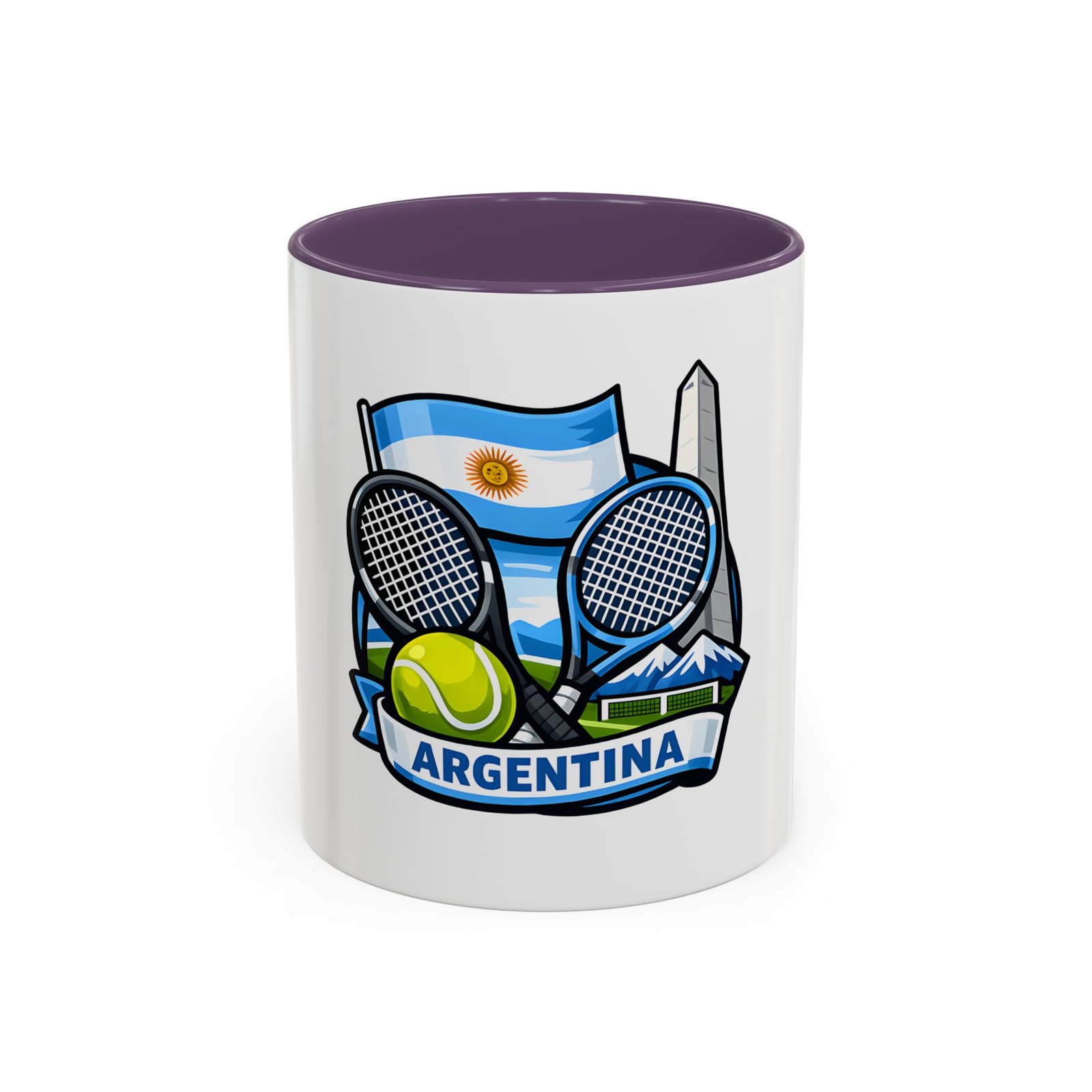 Argentina Tennis Coffee Mug – Argentinian Flag & Rackets Accent Mug (11/15oz) - Image 61