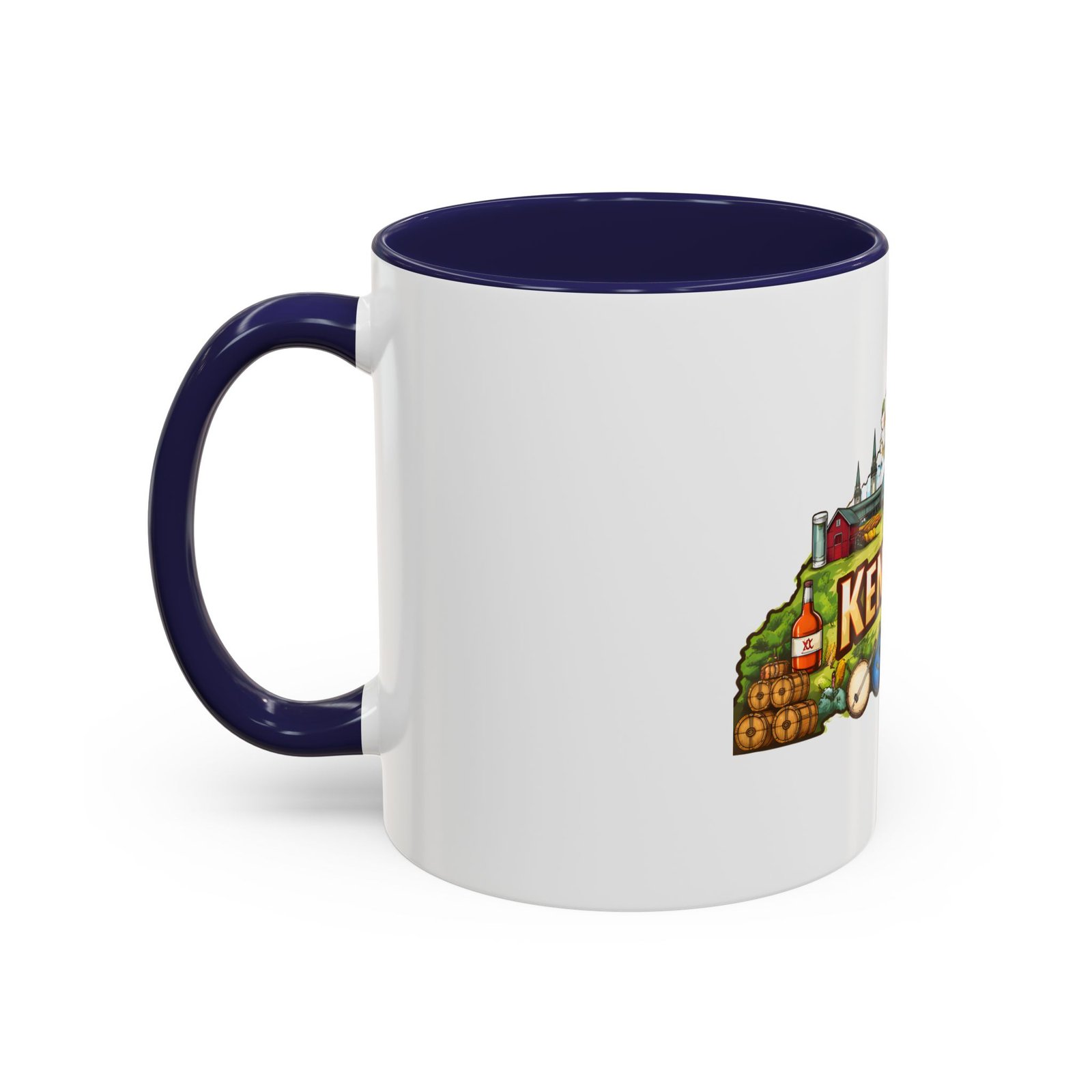 Kentucky State Map Accent Coffee Mug — Scenic Landmark Travel Souvenir (11/15oz) - Image 7