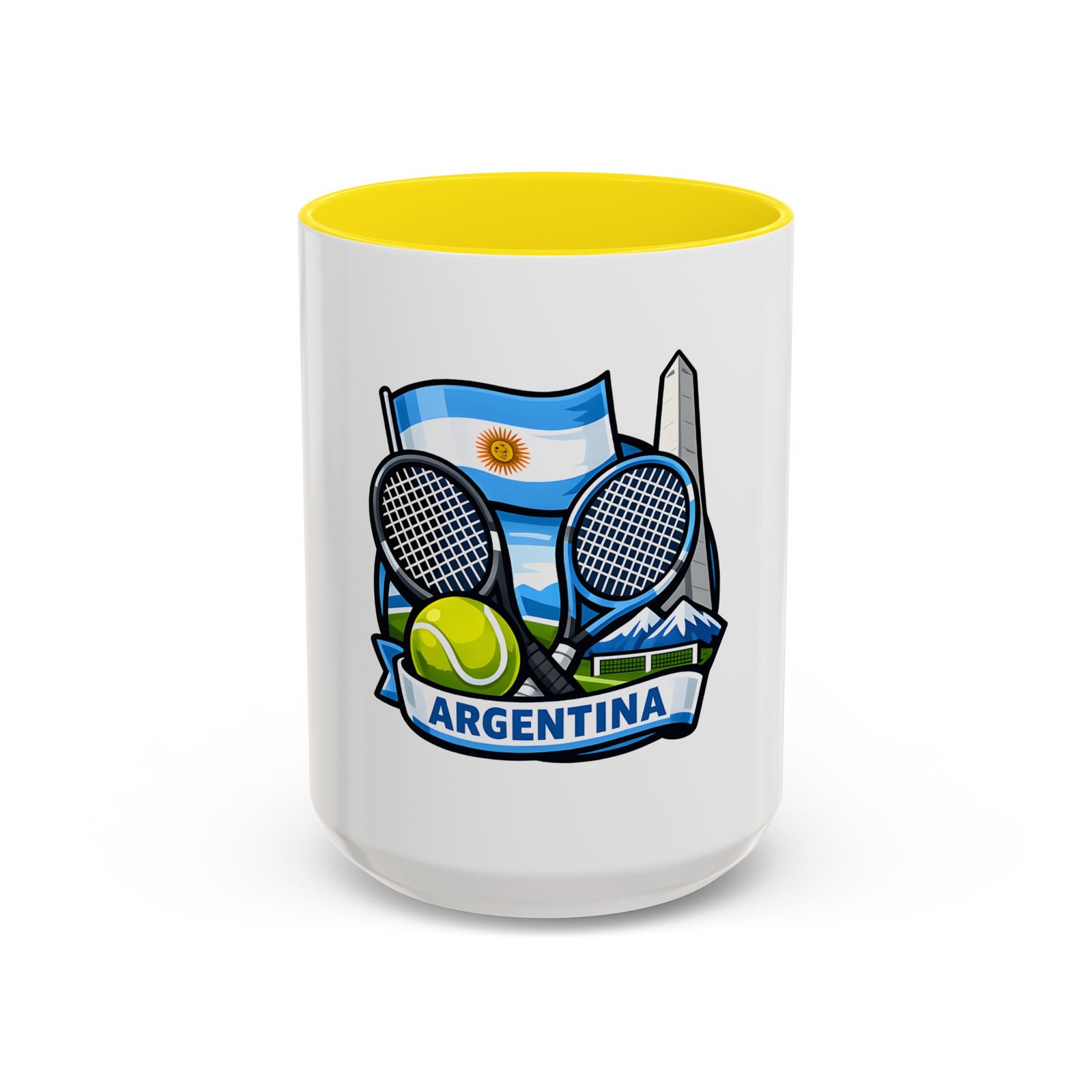 Argentina Tennis Coffee Mug – Argentinian Flag & Rackets Accent Mug (11/15oz) - Image 53