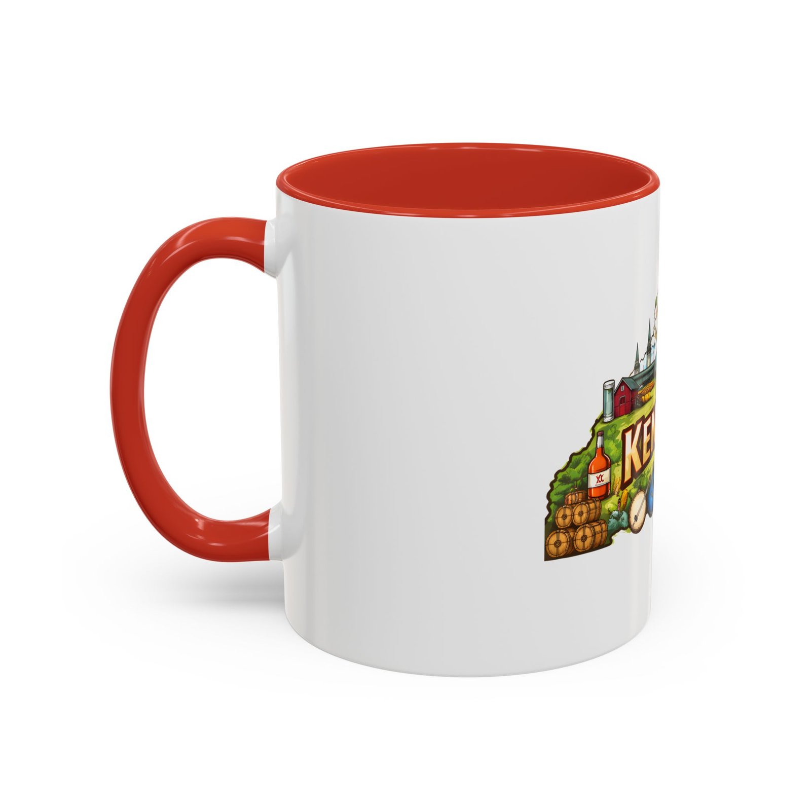 Kentucky State Map Accent Coffee Mug — Scenic Landmark Travel Souvenir (11/15oz) - Image 15