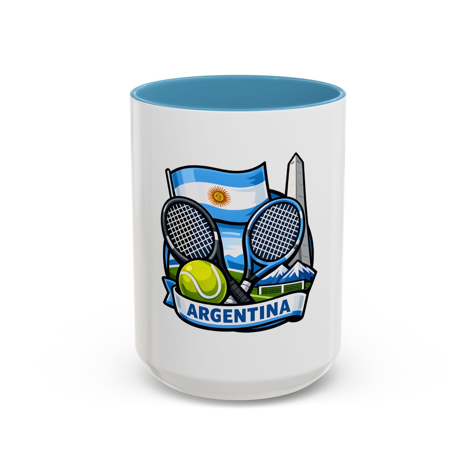Argentina Tennis Coffee Mug – Argentinian Flag & Rackets Accent Mug (11/15oz) - Image 37