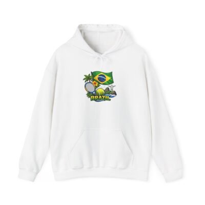 Brazil Soccer Hoodie – Brazilian Flag & Football Graphic