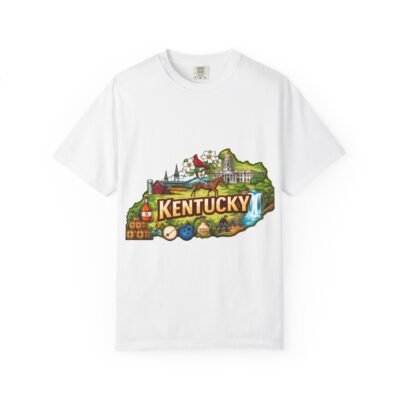 Kentucky State Map T-Shirt — Vintage Travel Souvenir Tee