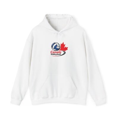 Canada Volleyball Hoodie — Maple Leaf Volleyball Logo Pullover