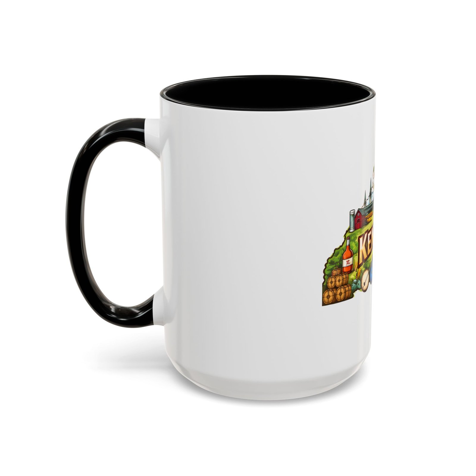 Kentucky State Map Accent Coffee Mug — Scenic Landmark Travel Souvenir (11/15oz) - Image 19