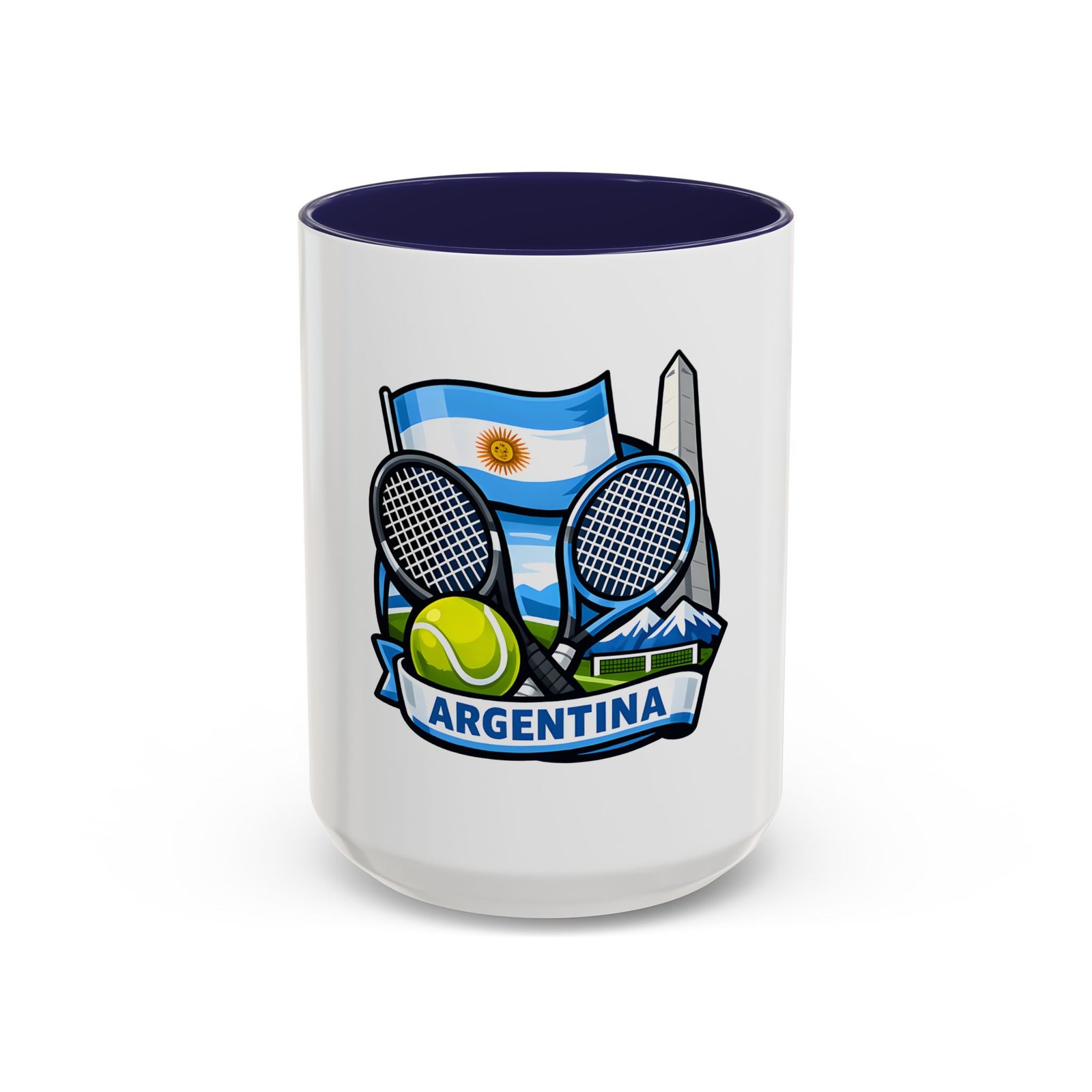 Argentina Tennis Coffee Mug – Argentinian Flag & Rackets Accent Mug (11/15oz) - Image 21