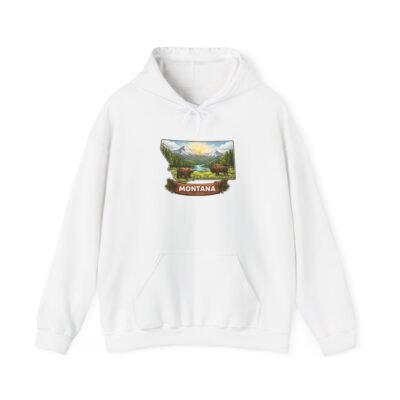Montana Scenic Hoodie – Vintage Mountain Landscape Pullover