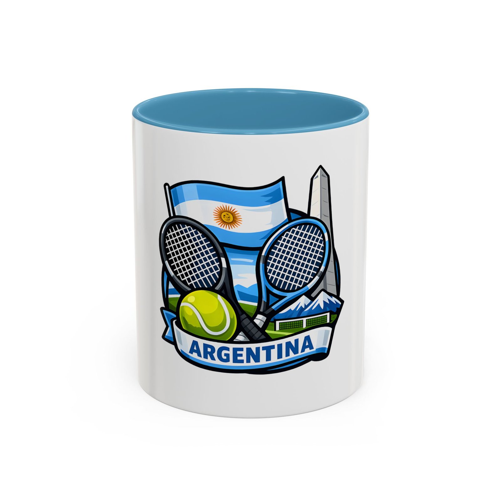 Argentina Tennis Coffee Mug – Argentinian Flag & Rackets Accent Mug (11/15oz) - Image 33