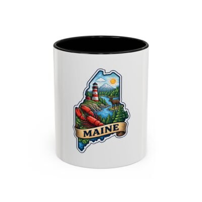 Maine Lighthouse Scenic Accent Coffee Mug (11/15oz)