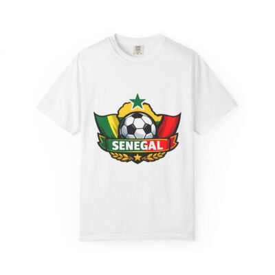 Senegal Soccer Crest T‑Shirt — Football Fan Jersey with Senegal Flag Colors