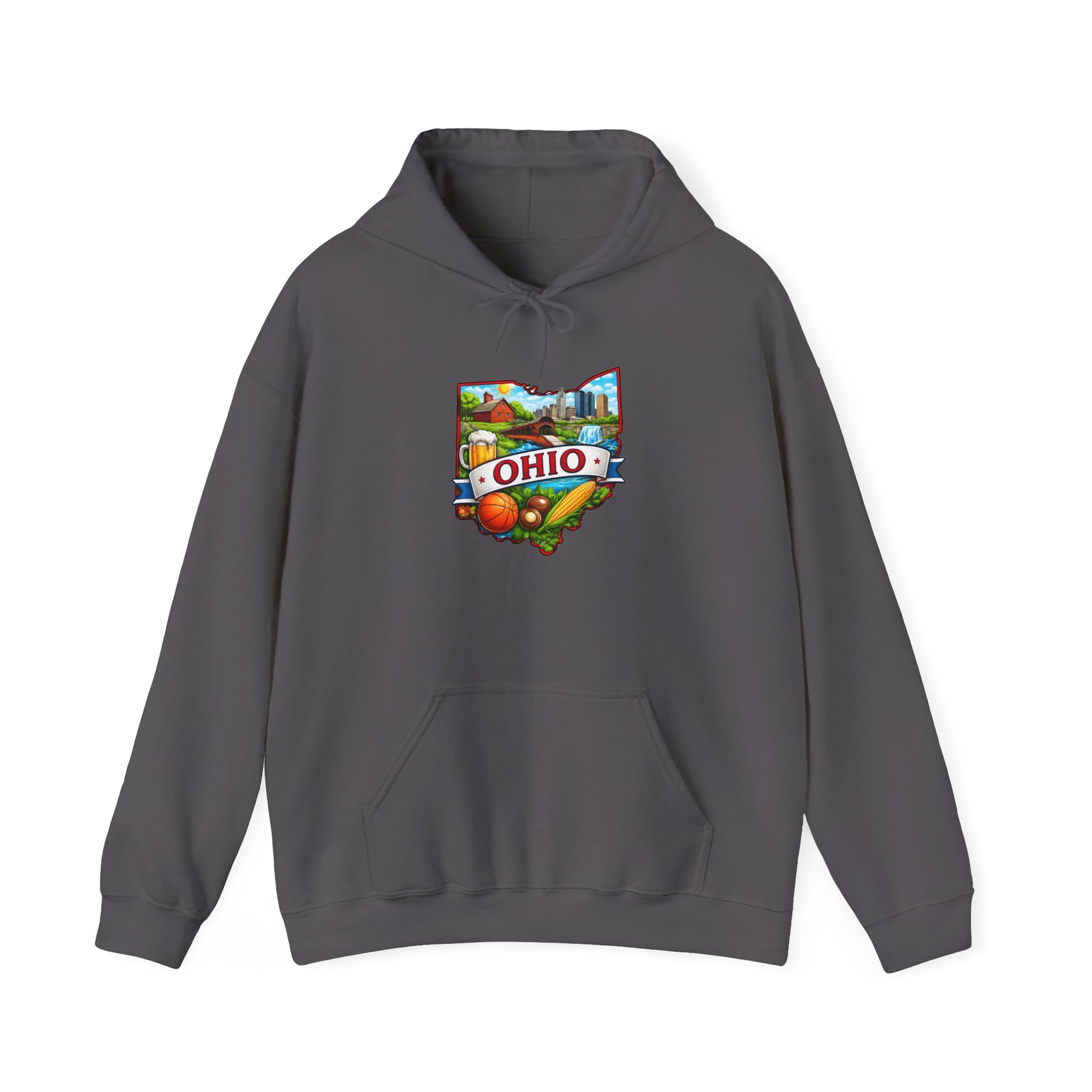 Ohio State Map Hoodie — Colorful Ohio Landmarks & Icons Sweatshirt - Image 41