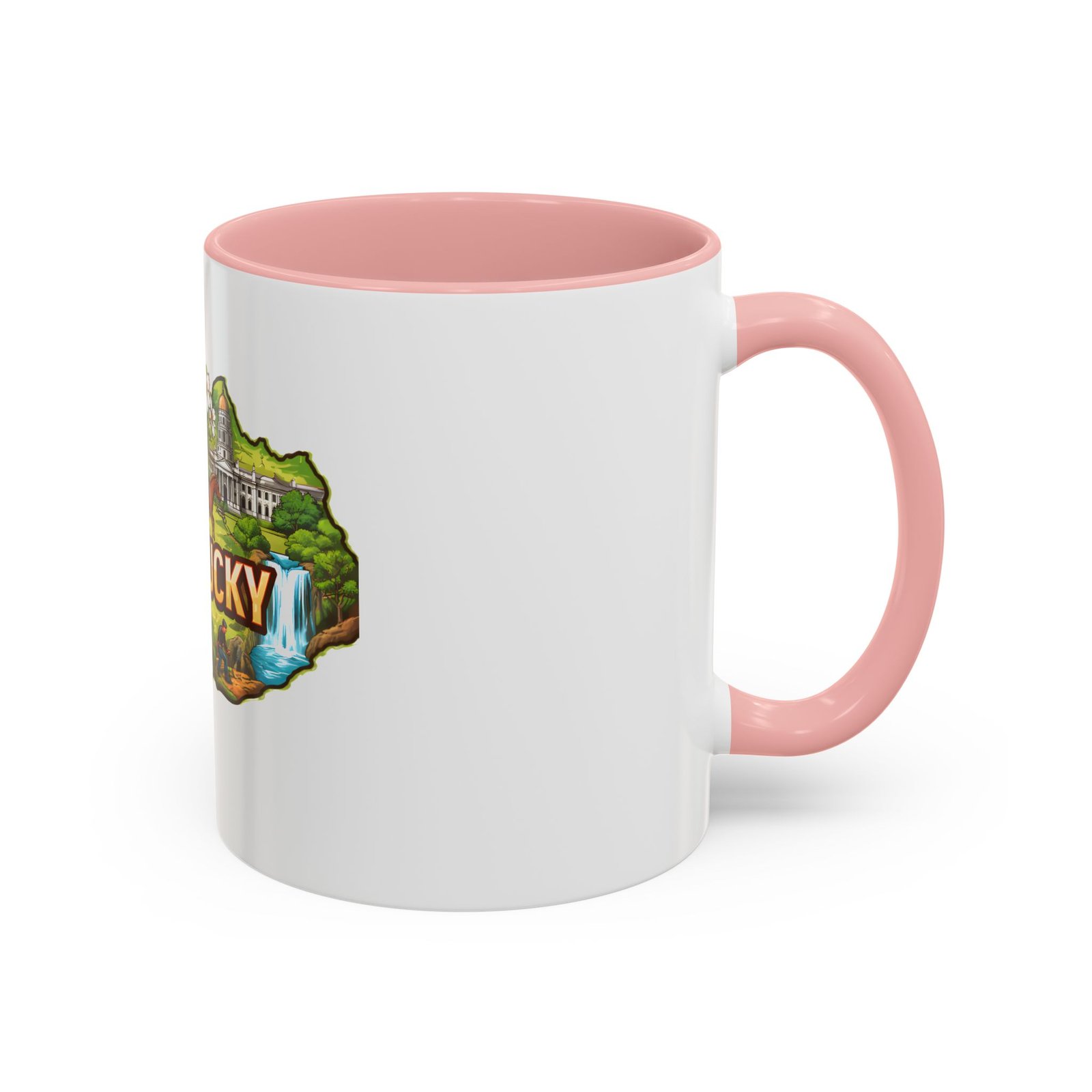 Kentucky State Map Accent Coffee Mug — Scenic Landmark Travel Souvenir (11/15oz) - Image 10
