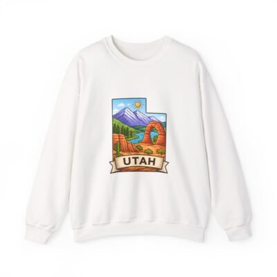 Utah Scenic Crewneck Sweatshirt – National Park Landscape Design