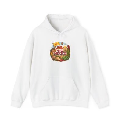 New Mexico Travel Hoodie – Southwestern Landscape Graphic Sweatshirt