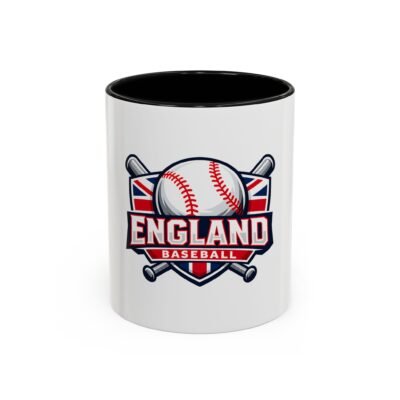 England Baseball Accent Coffee Mug — Union Jack Baseball Logo (11/15oz)