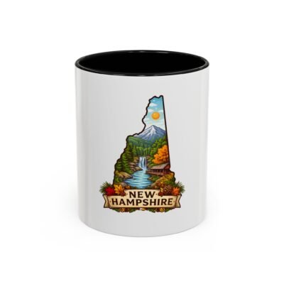 New Hampshire Scenic State Map Coffee Mug — Accent 11/15oz