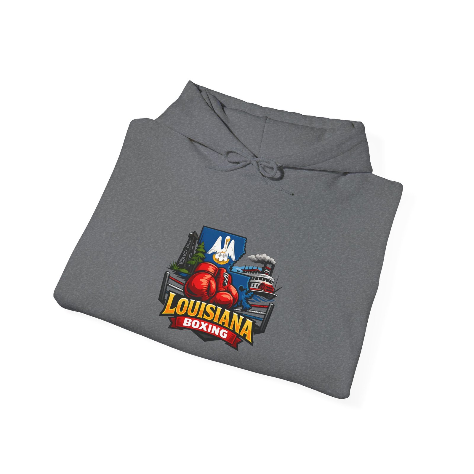 Louisiana Boating Graphic Hoodie — Cajun Crab & Bayou Travel Sweatshirt - Image 39