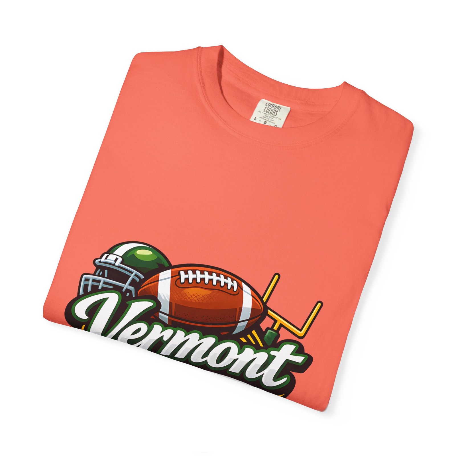 Vermont Football State T-Shirt — Retro Helmet & Goalpost Design - Image 11