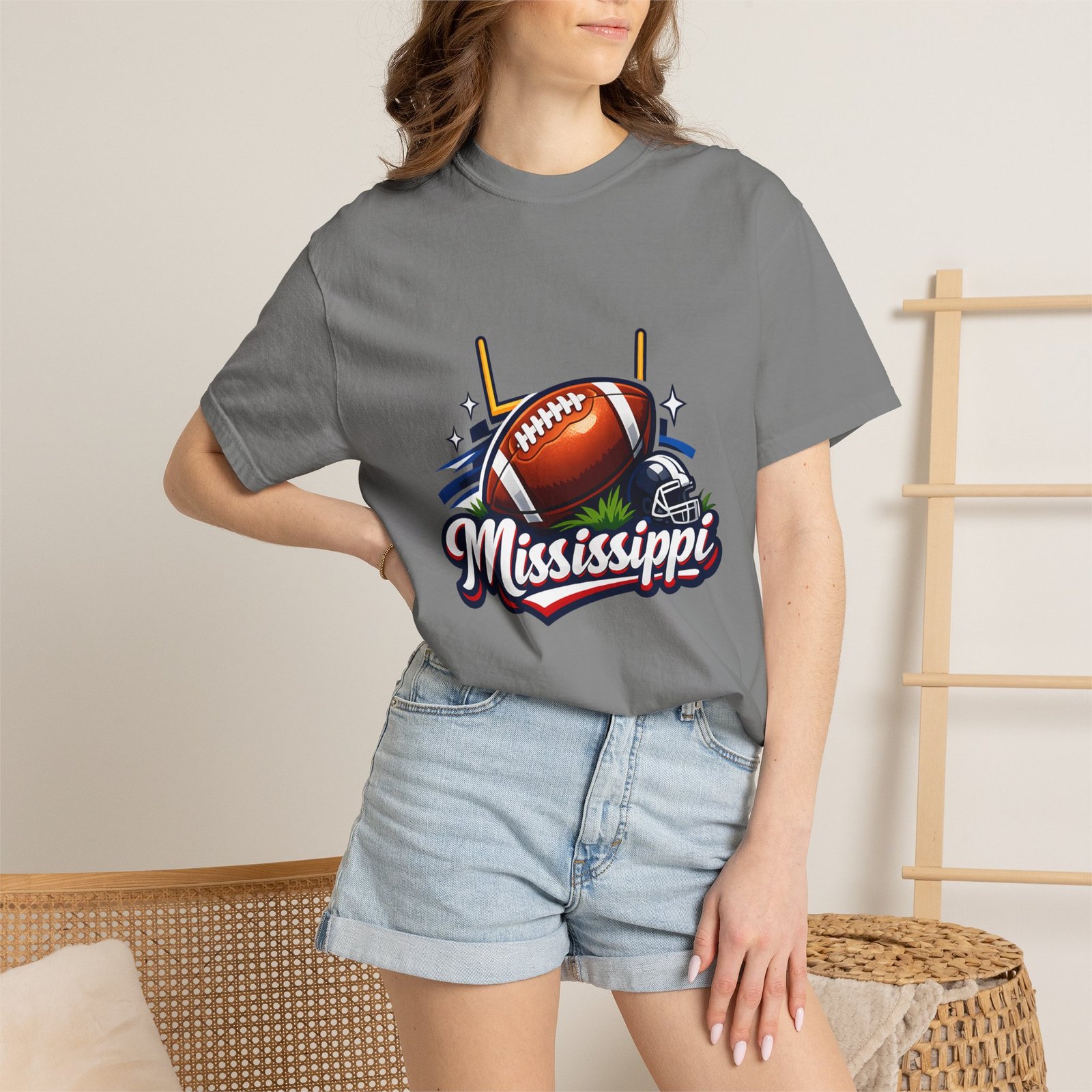 Mississippi Football T-Shirt — Retro Gridiron Logo Tee - Image 36