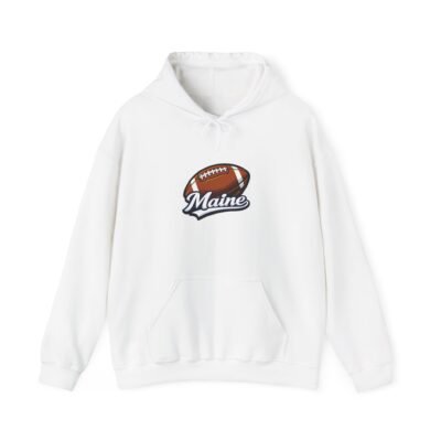 Maine Football Hoodie — Vintage Football Logo Pullover