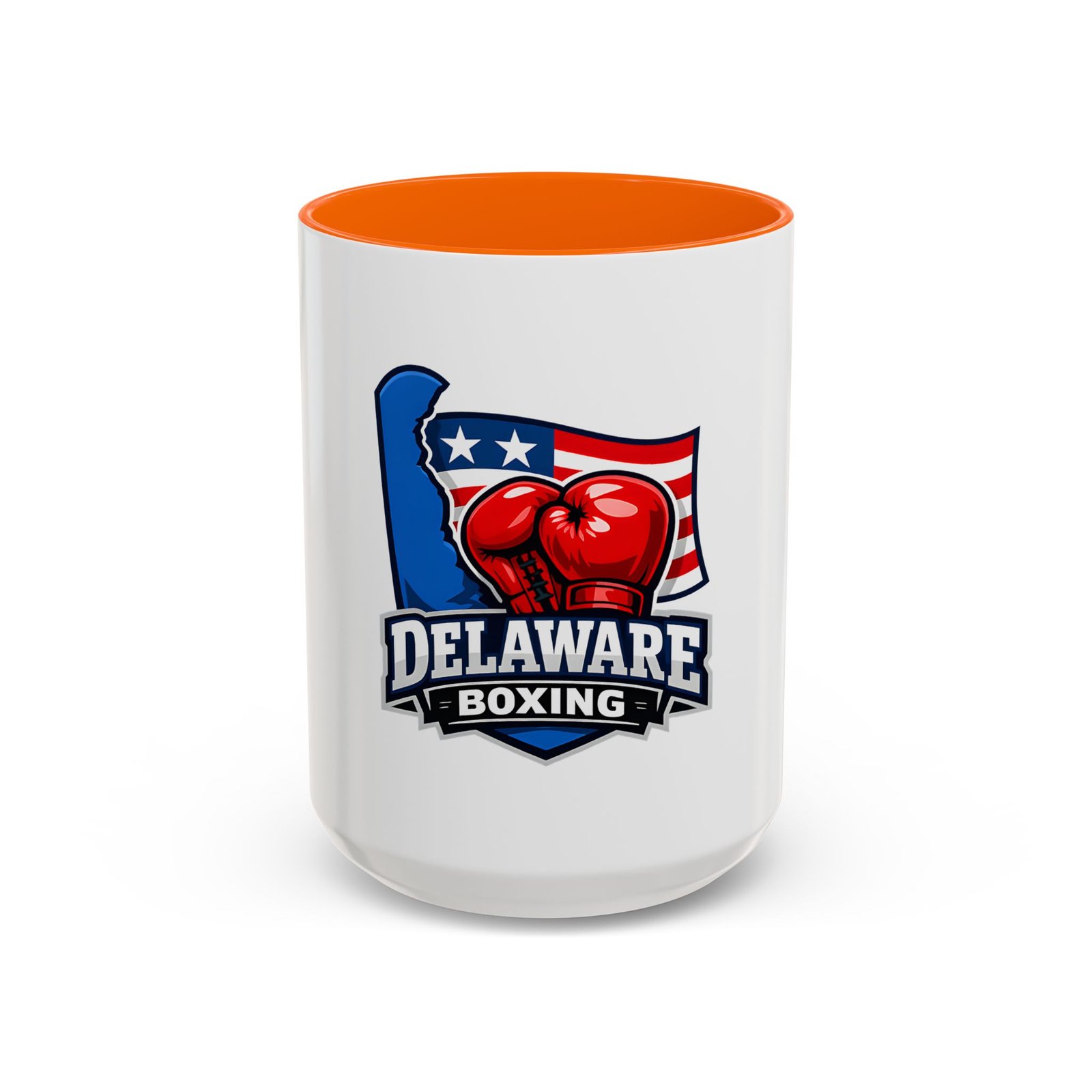 Delaware Boxing Coffee Mug — 11/15oz Accent Mug with American Flag & Boxing Gloves - Image 49