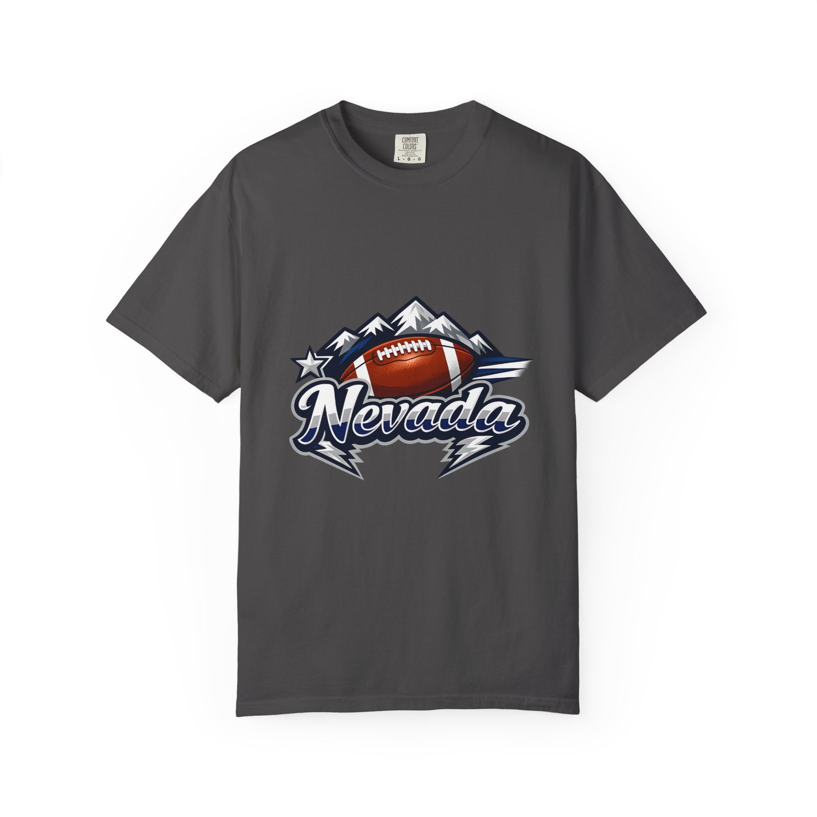 Nevada Football T-Shirt — Mountain Football Tee - Image 45