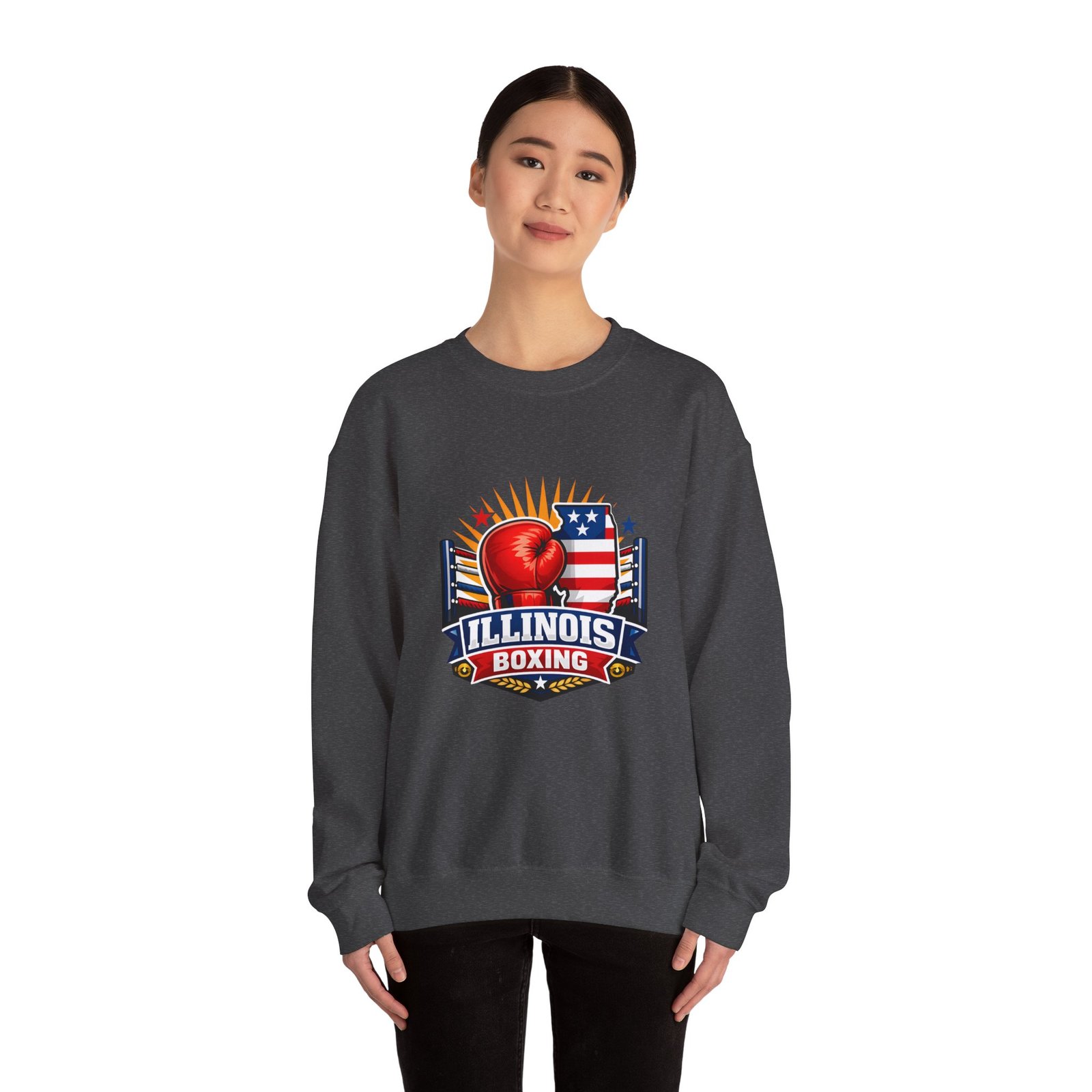 Illinois Boxing Crewneck Sweatshirt - Image 36