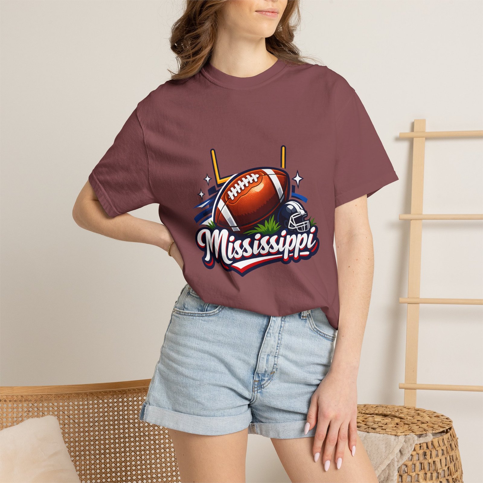 Mississippi Football T-Shirt — Retro Gridiron Logo Tee - Image 16