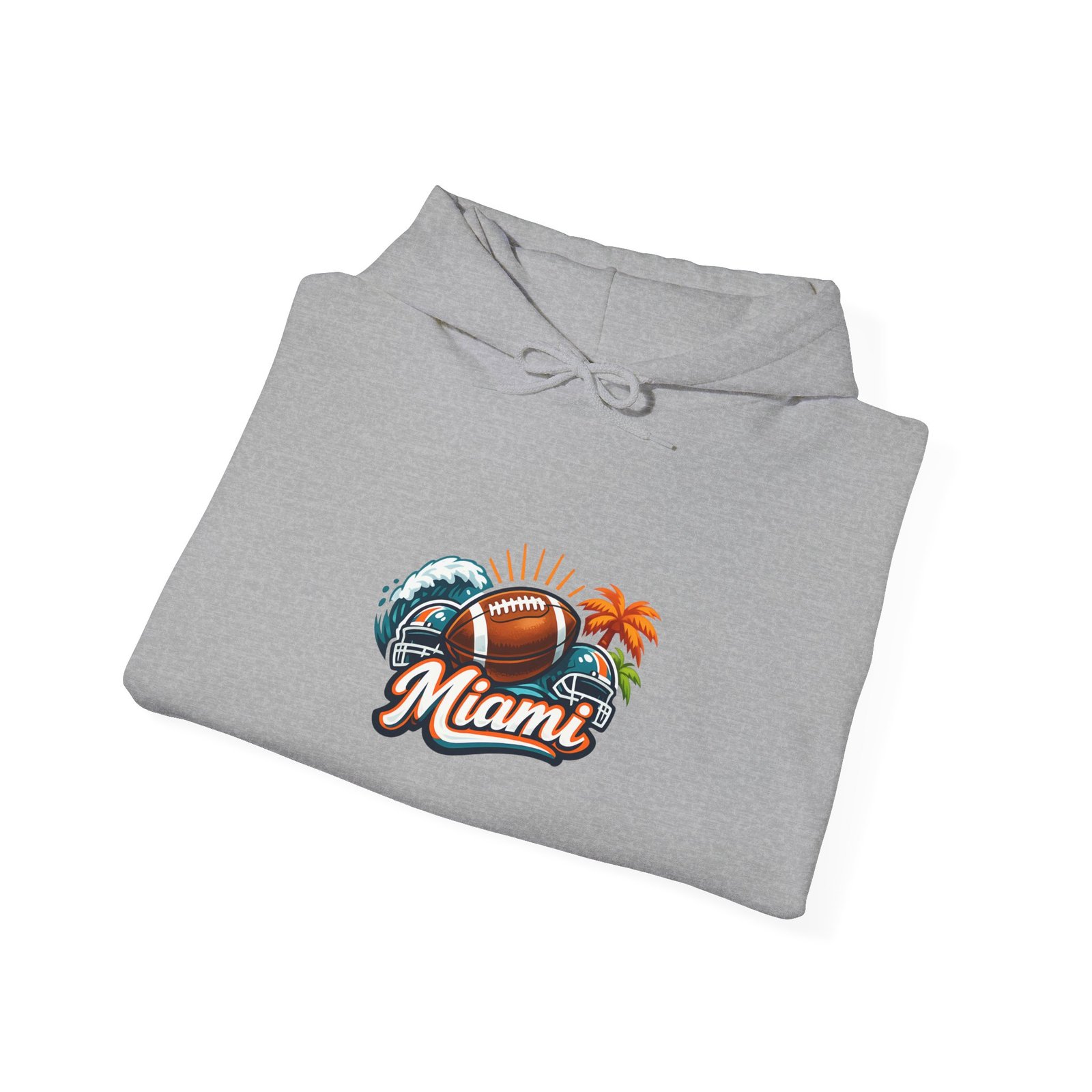 Miami Beach Retro Hoodie — Vintage Palm Tree Sunset Surf Graphic - Image 19