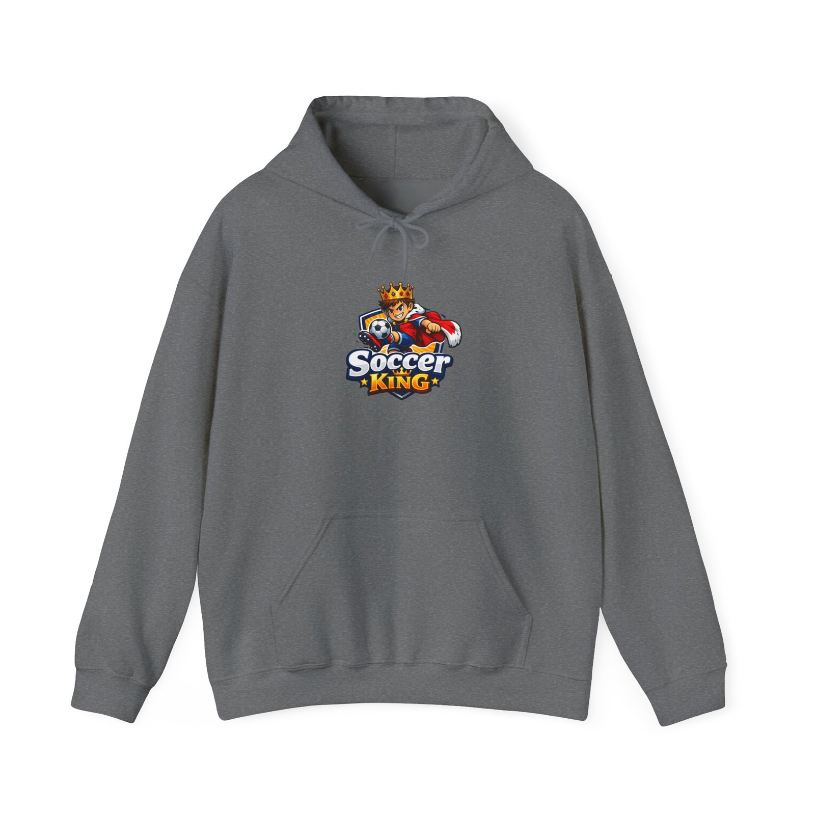 Soccer King Hoodie — Graphic Youth Soccer Crown Logo Pullover - Image 31