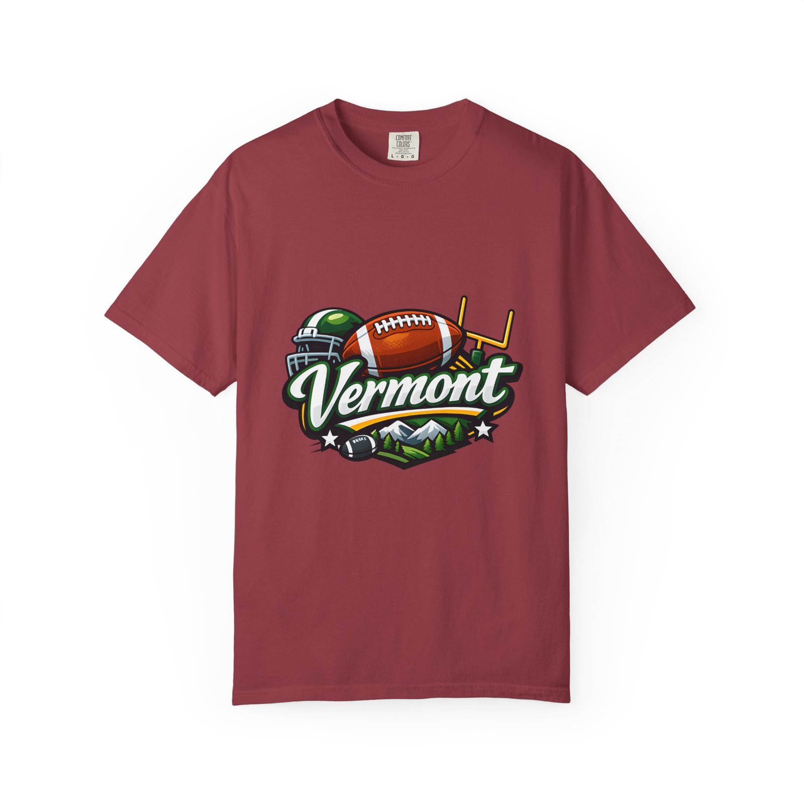 Vermont Football State T-Shirt — Retro Helmet & Goalpost Design - Image 53