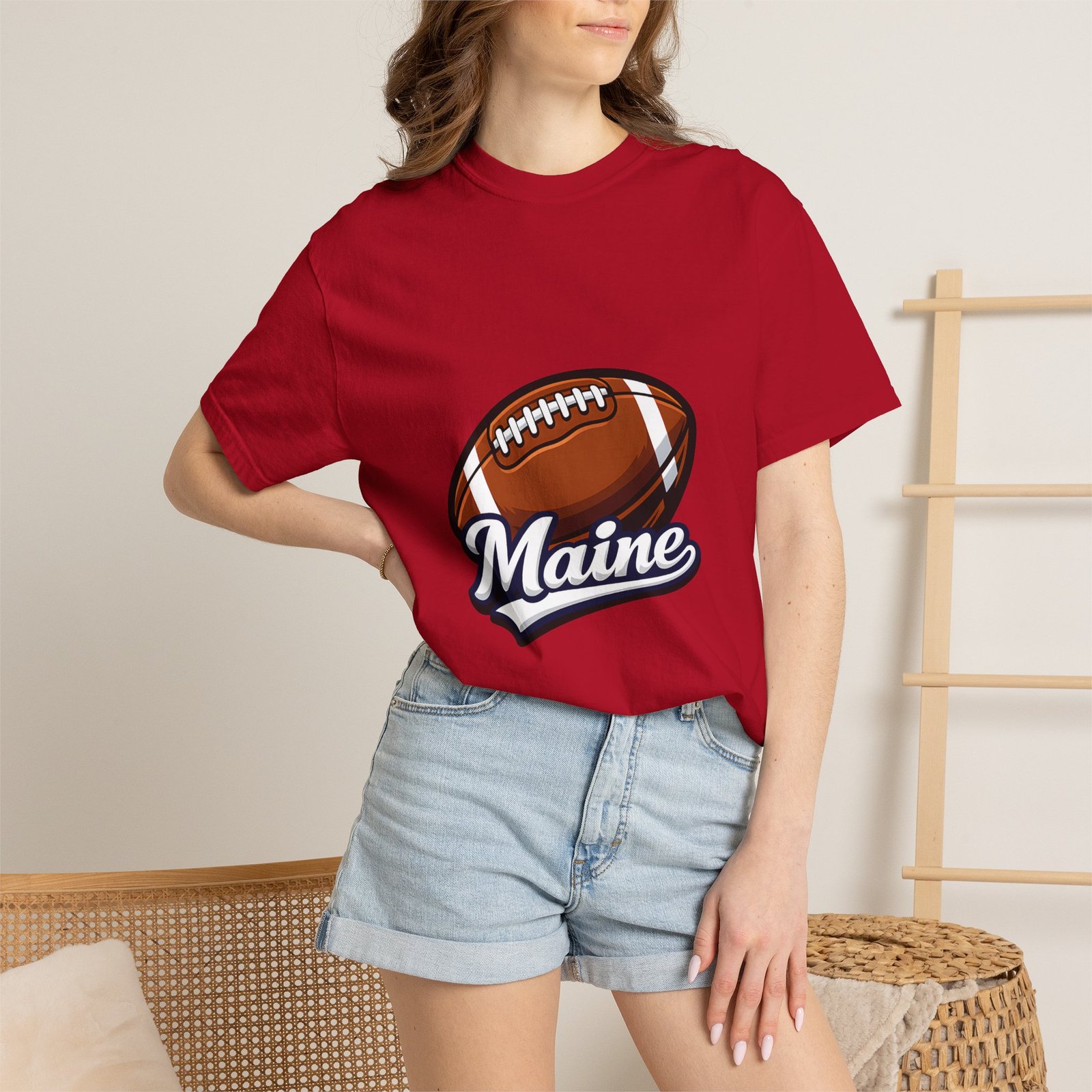 Maine Football T-Shirt — Vintage Football Graphic Tee - Image 60