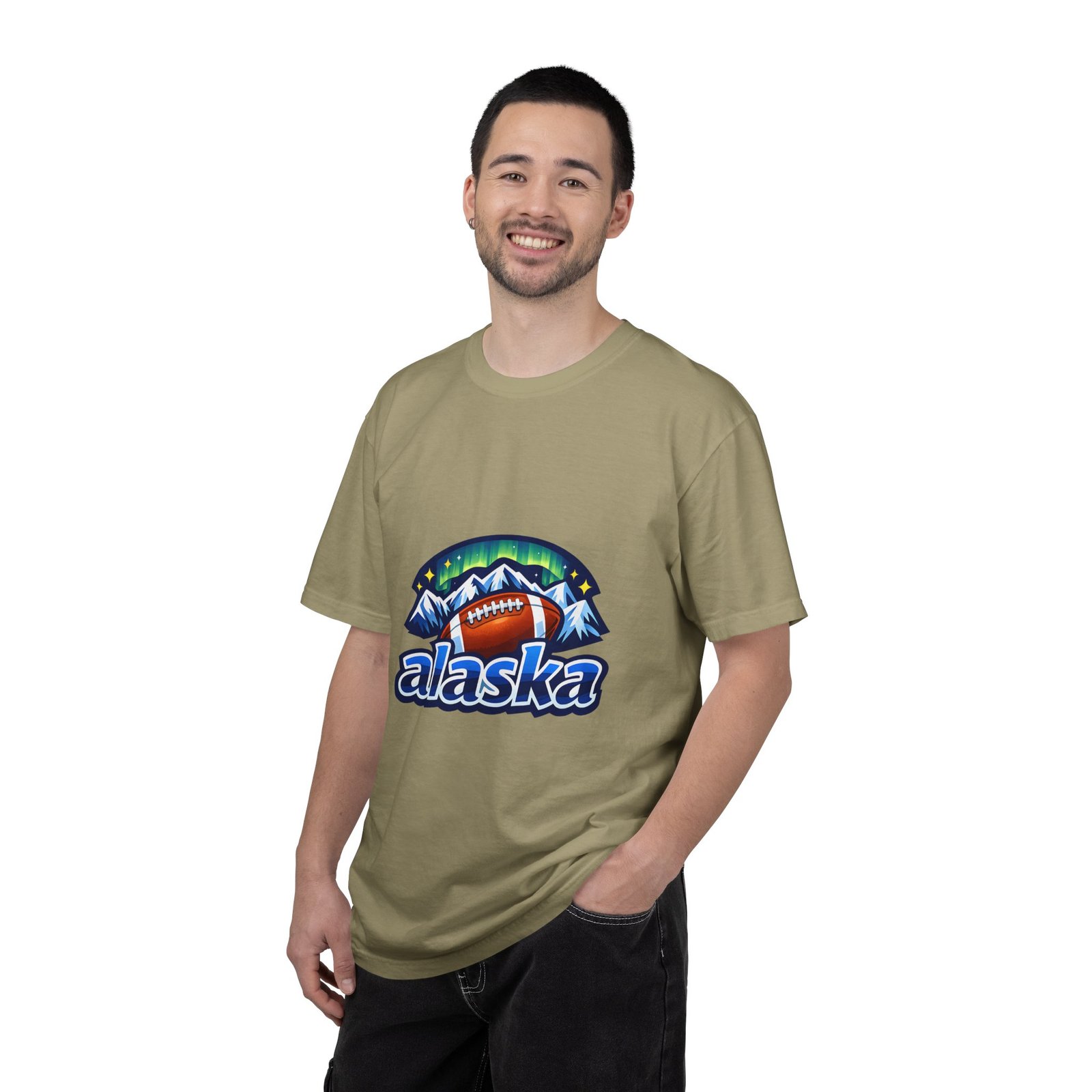 Alaska Football Bear Mountains T‑Shirt - Image 60
