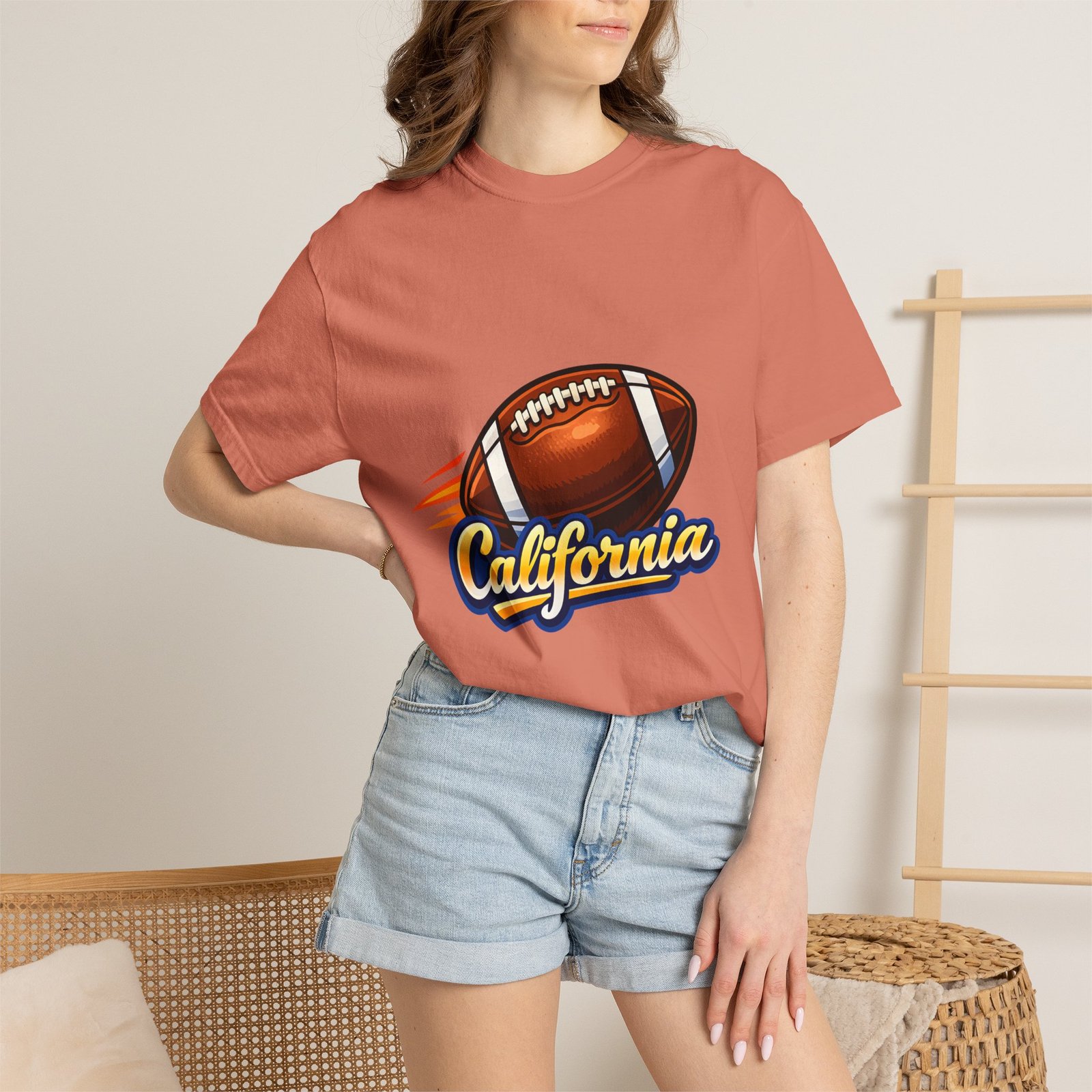 California Football T-Shirt — Vintage Style Gridiron Tee - Image 8