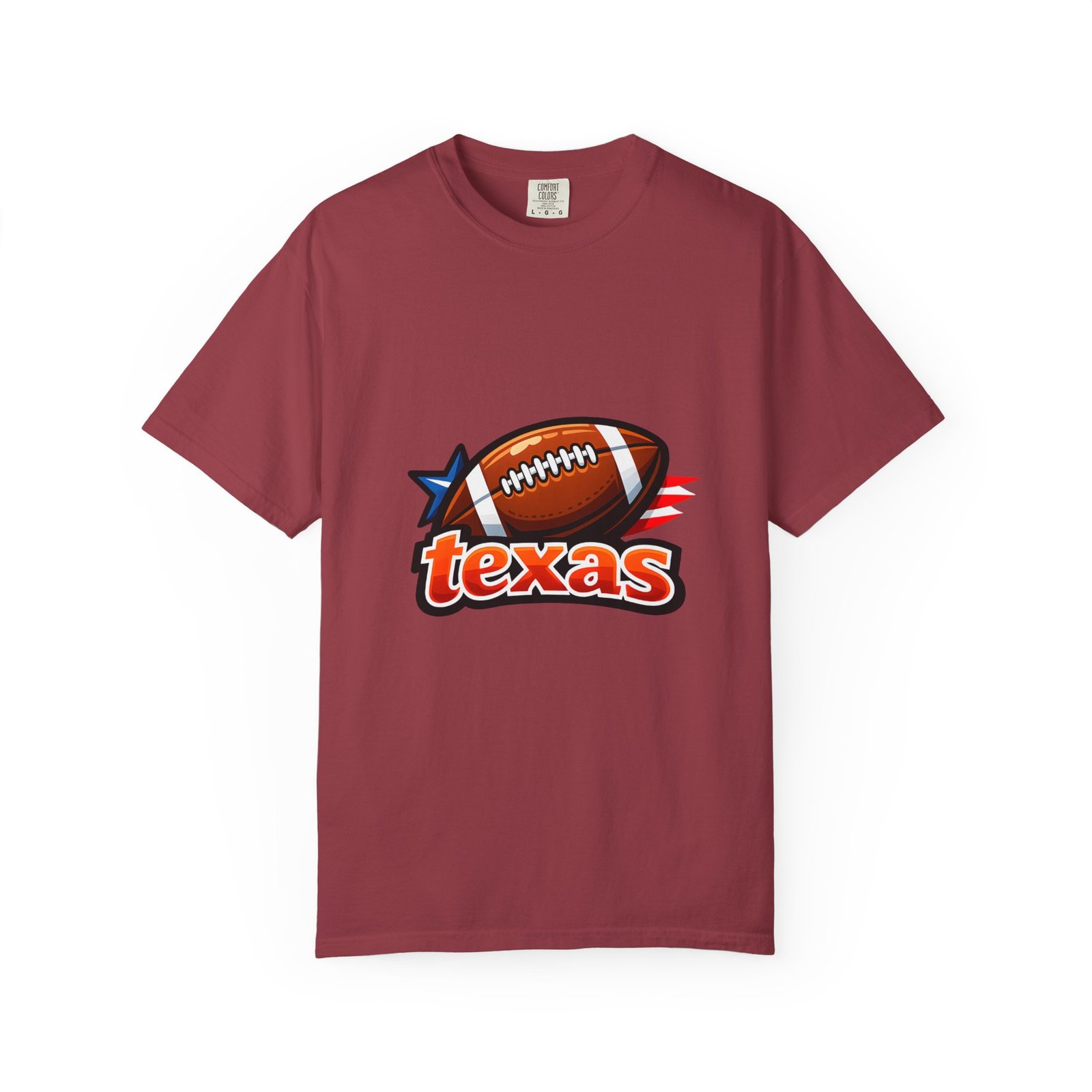 Texas Football T-Shirt — Retro Football & Lone Star Logo - Image 31