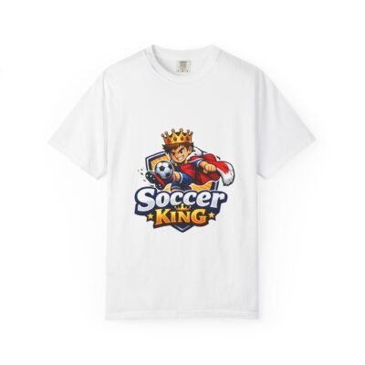 Soccer King T-Shirt — Kids & Teens Soccer Crown Graphic Tee