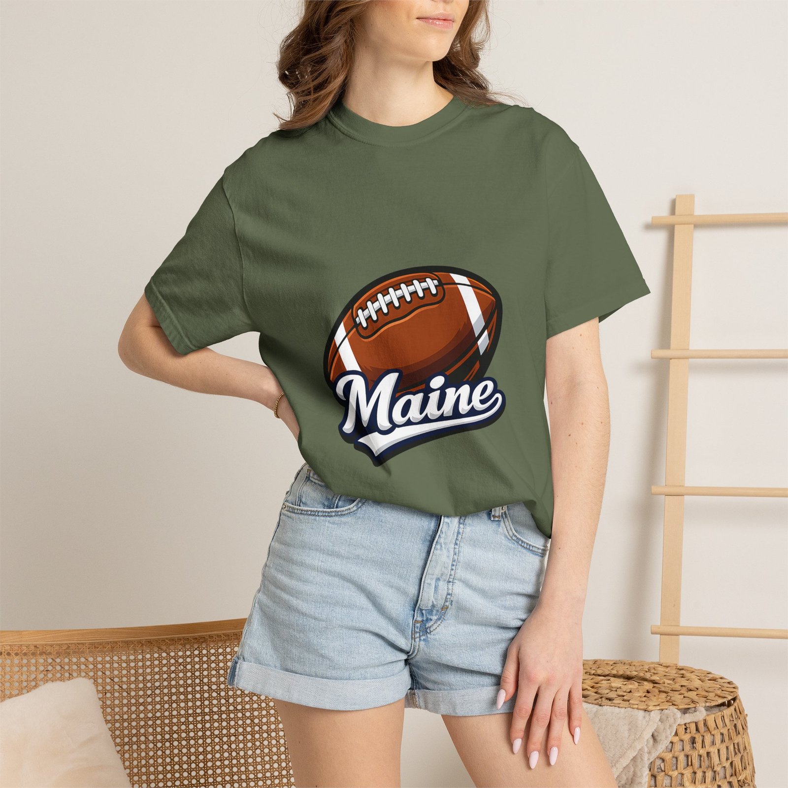 Maine Football T-Shirt — Vintage Football Graphic Tee - Image 40
