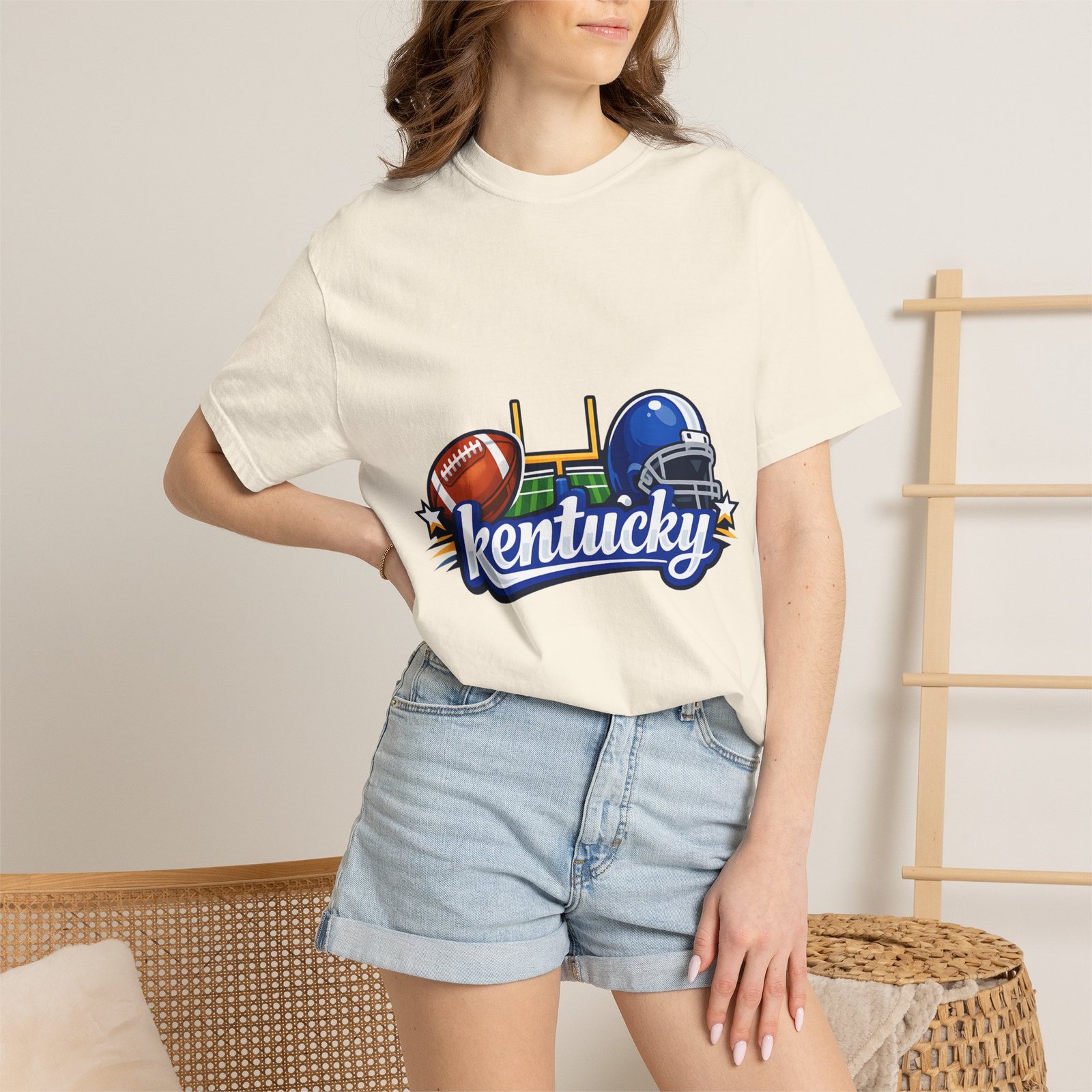 Kentucky Football Graphic T-Shirt — Helmet & Ball State Pride Tee - Image 49