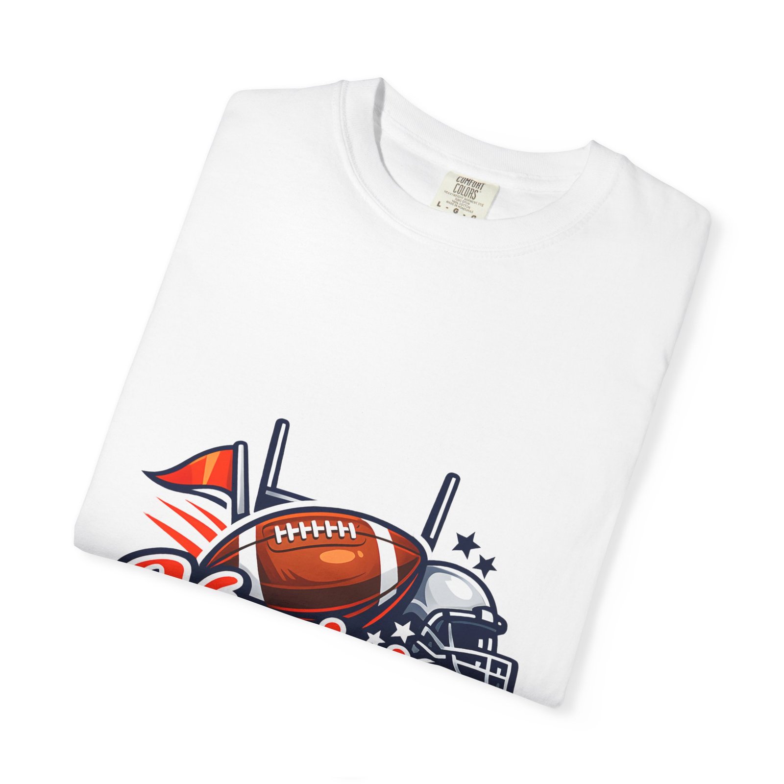 Virginia Football Helmet & Ball T-Shirt - Image 3