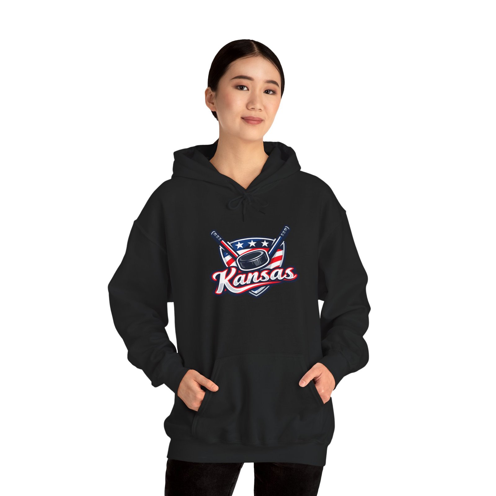 Kansas Baseball Hoodie – Retro Bat & Cap Logo Pullover - Image 24