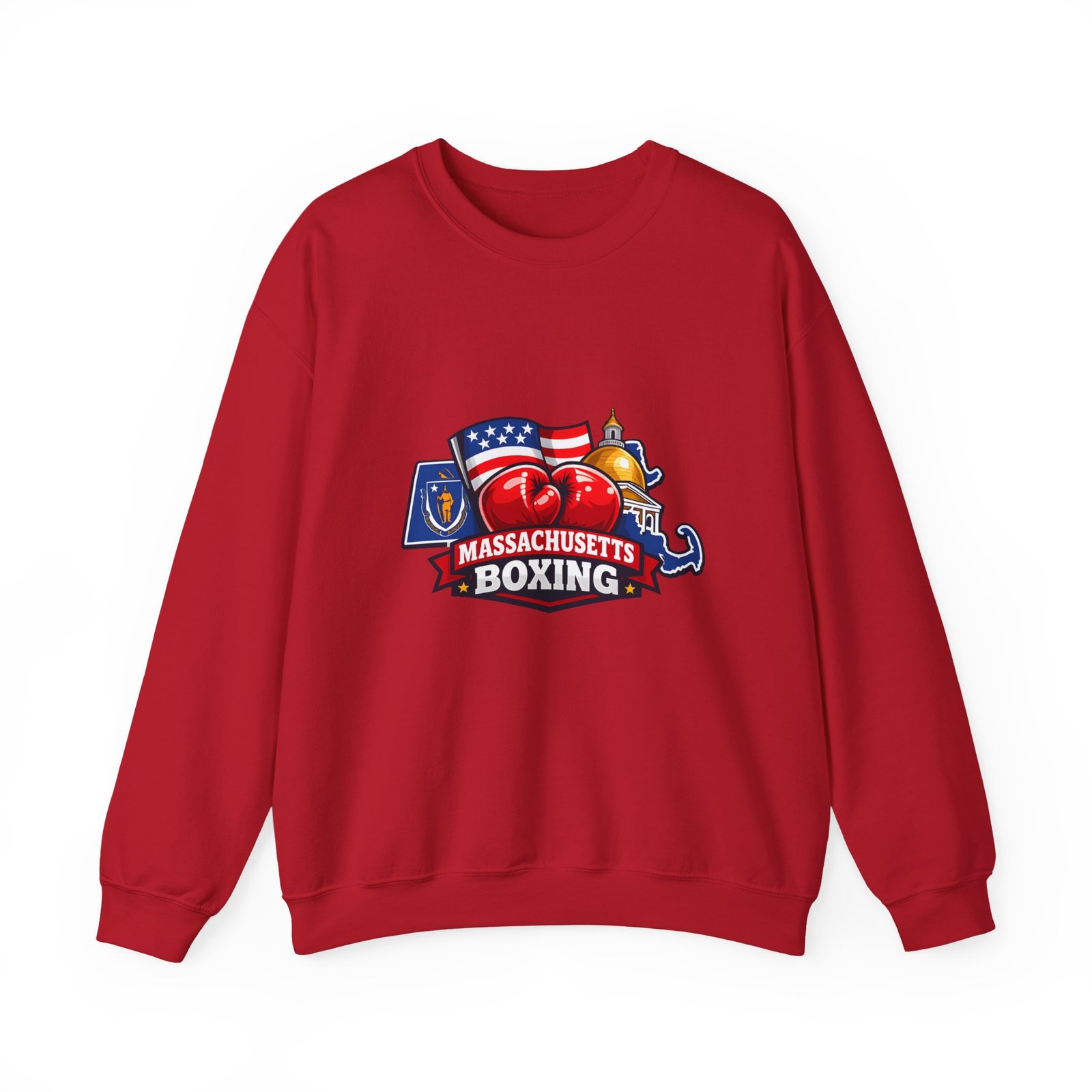 Massachusetts Boxing Crewneck Sweatshirt - Image 53