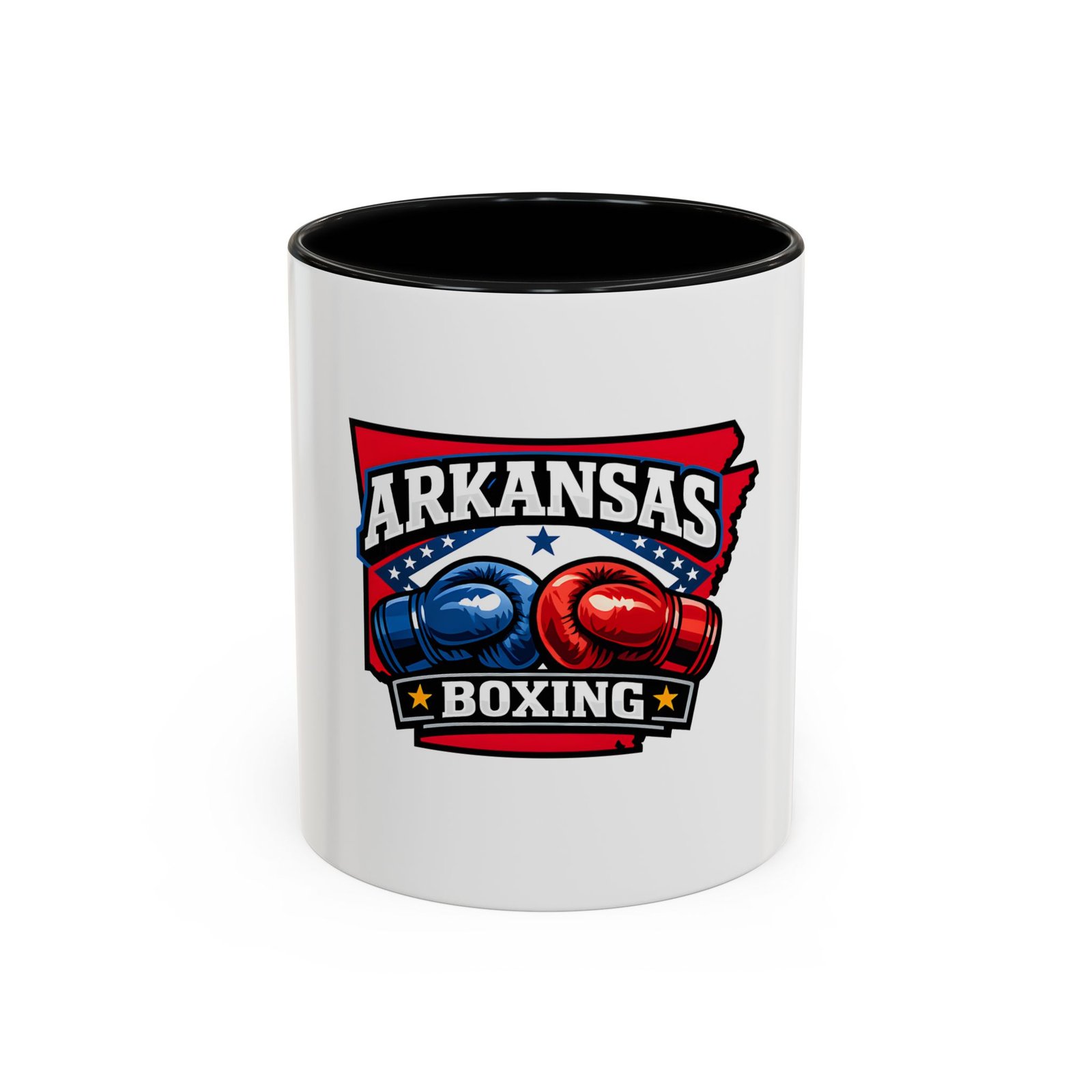 Arkansas Boxing Coffee Mug — State Pride Accent Mug (11/15 oz)