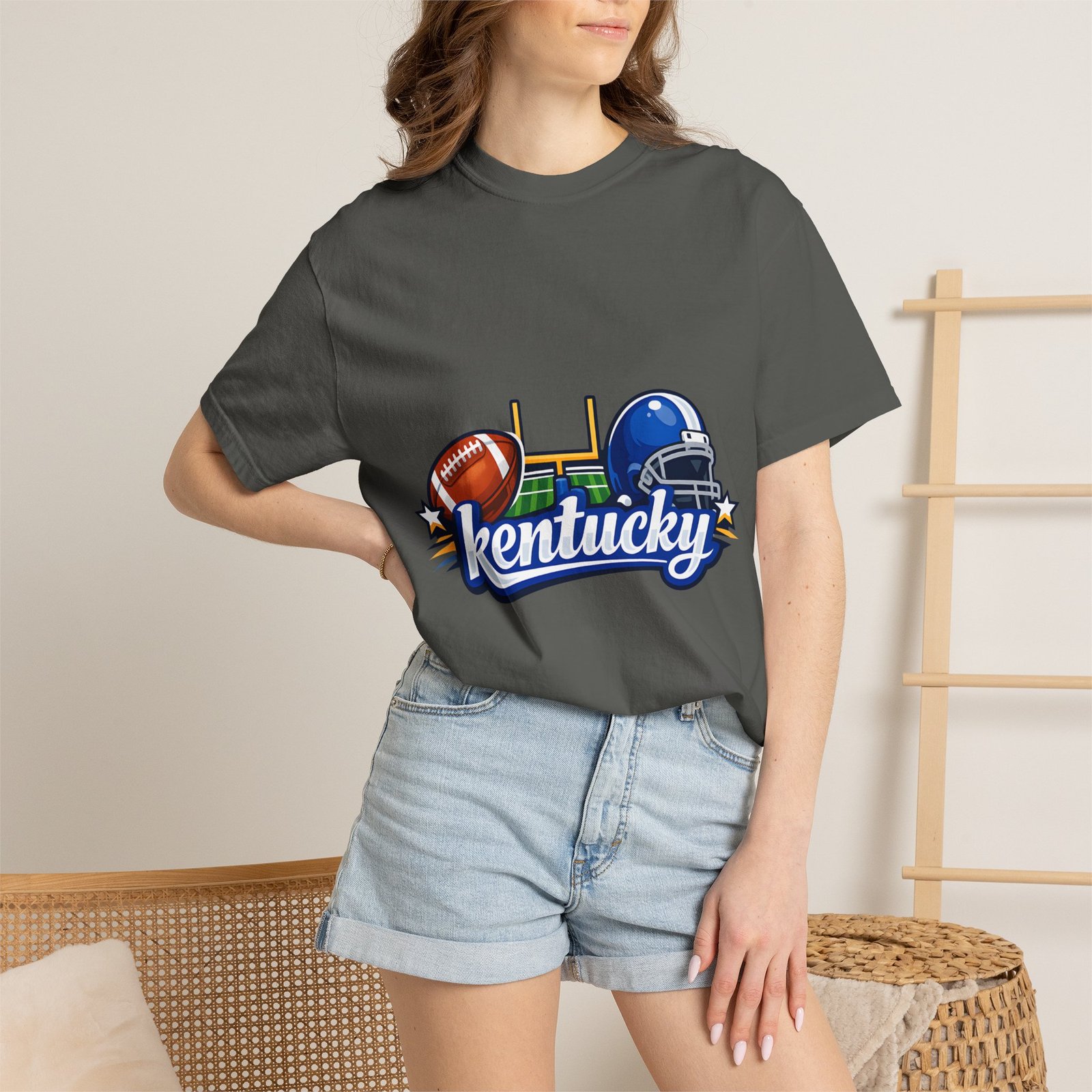 Kentucky Football Graphic T-Shirt — Helmet & Ball State Pride Tee - Image 64