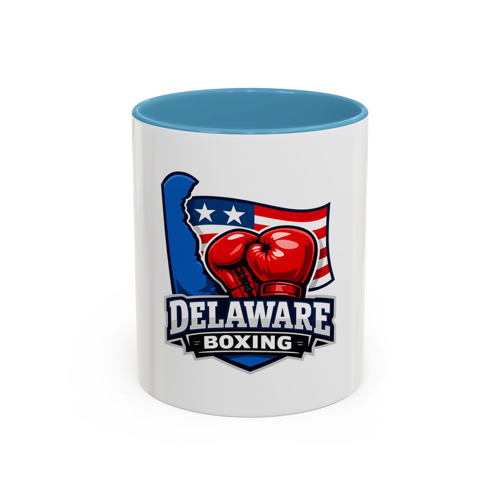 Delaware Boxing Coffee Mug — 11/15oz Accent Mug with American Flag & Boxing Gloves - Image 33