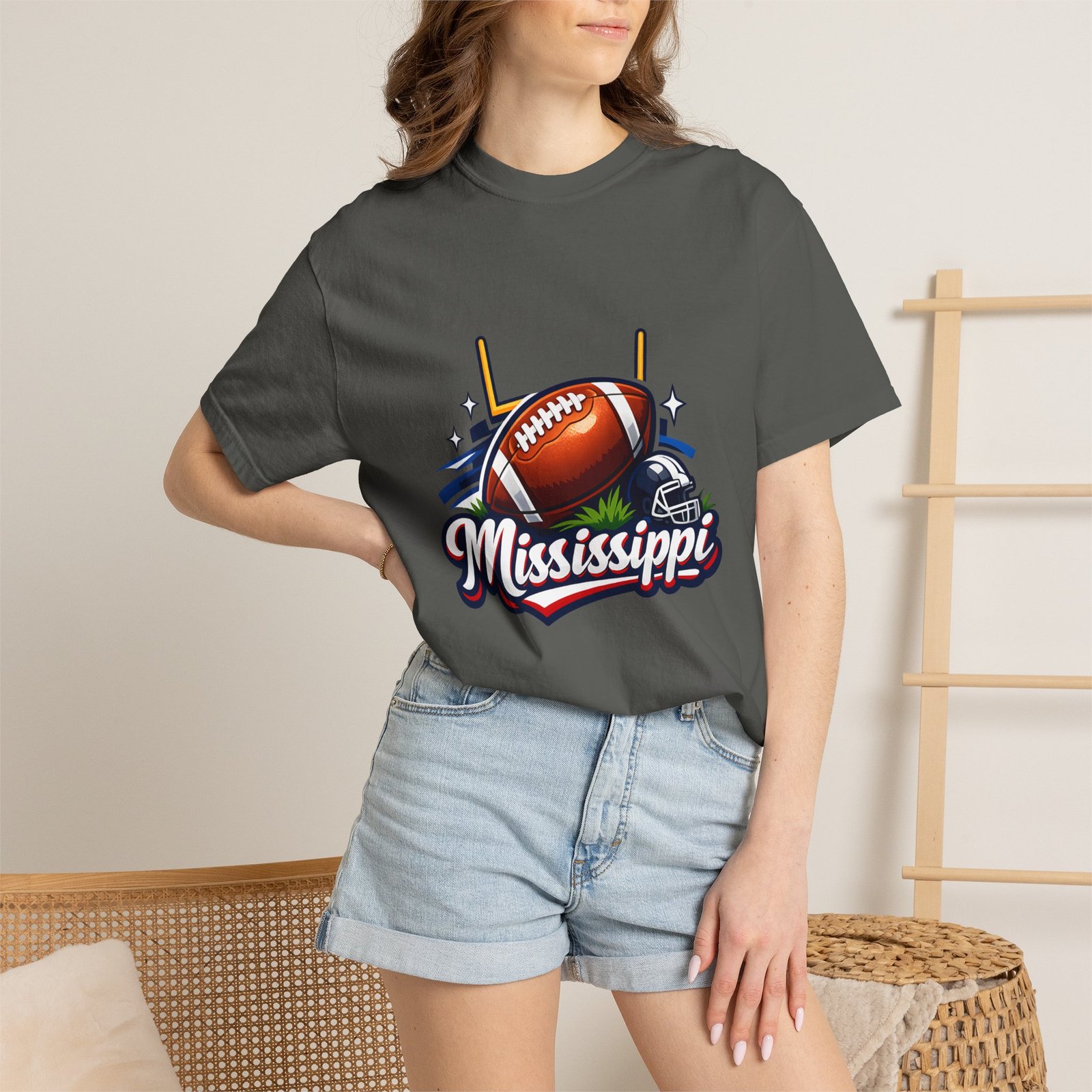 Mississippi Football T-Shirt — Retro Gridiron Logo Tee - Image 32