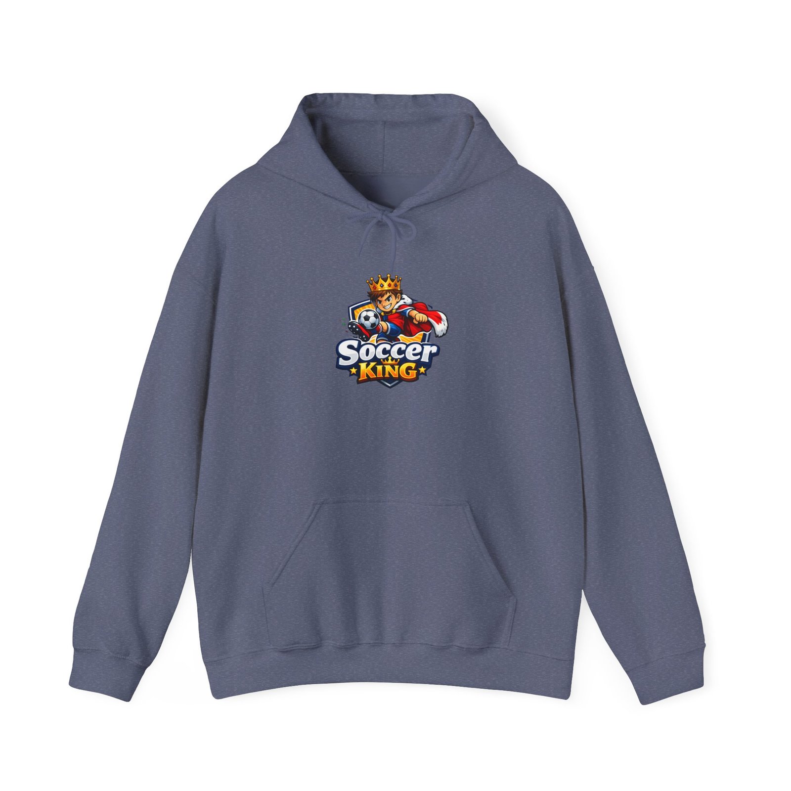 Soccer King Hoodie — Graphic Youth Soccer Crown Logo Pullover - Image 46